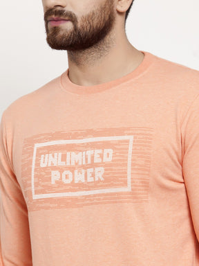 Mens Orange Sweat Shirt