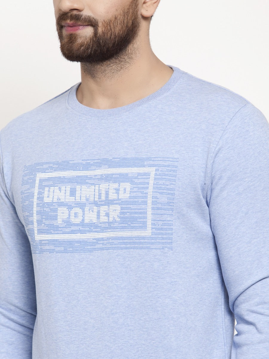 Mens Blue Sweat Shirt
