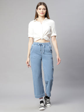 Blue Denim Lose-Fit Lower