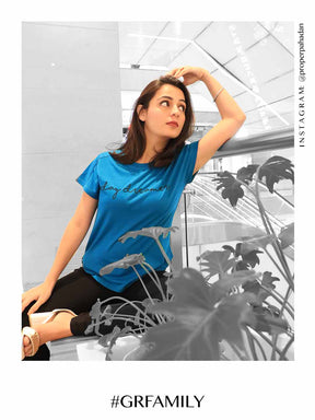 Women Alpha Printed Solid T-Shirt