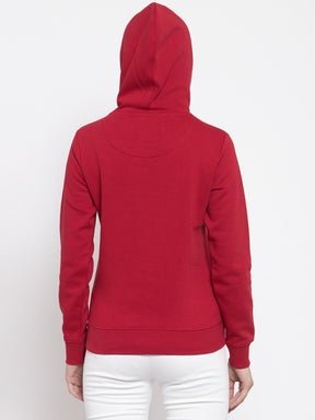 Women Red Sweat Shirt