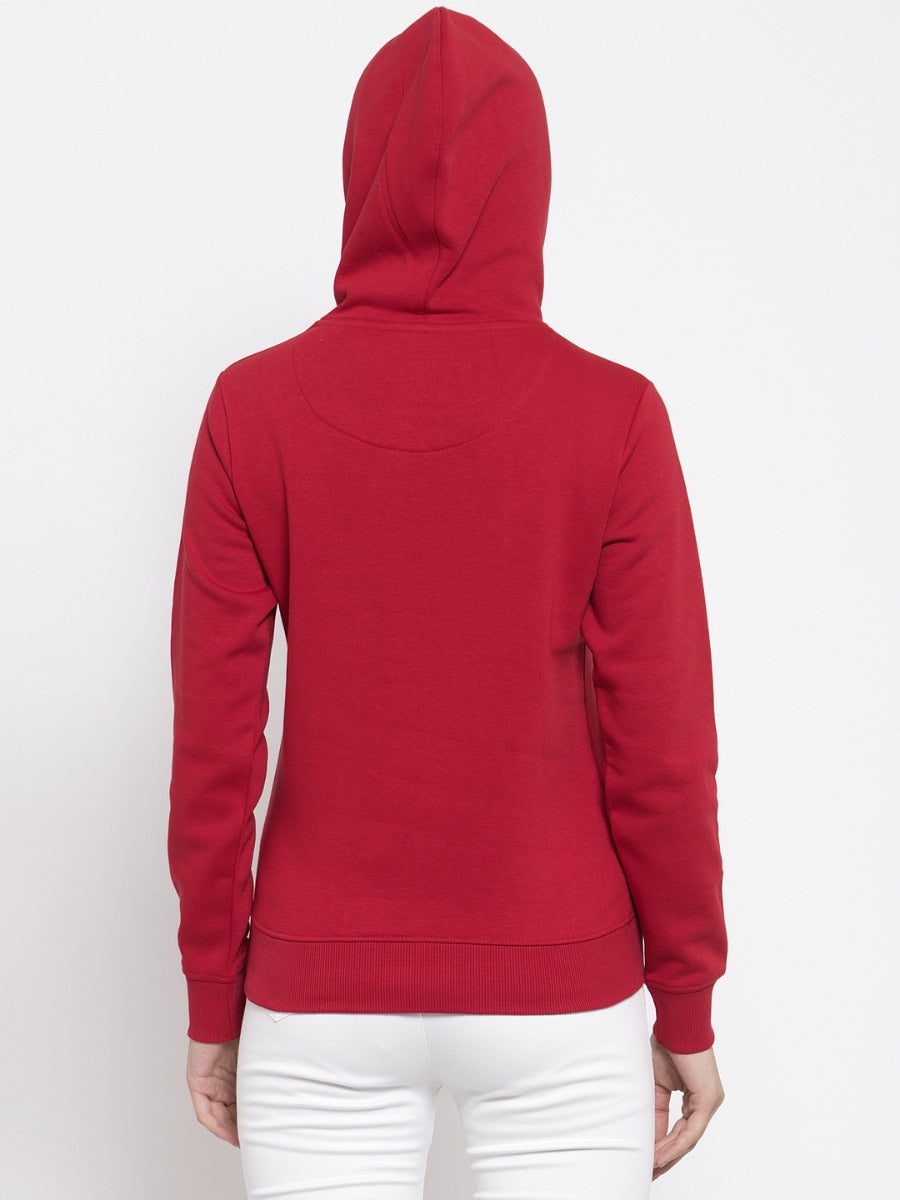Women Red Sweat Shirt