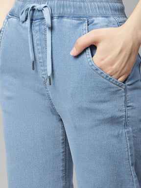Blue Denim Lose-Fit Lower