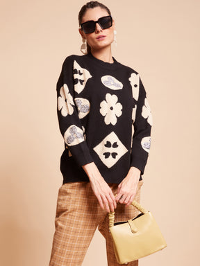 Women Round Neck Drop-Shoulder Full Sleeves