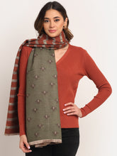 Women Green Viscose Rayon Printed Stole