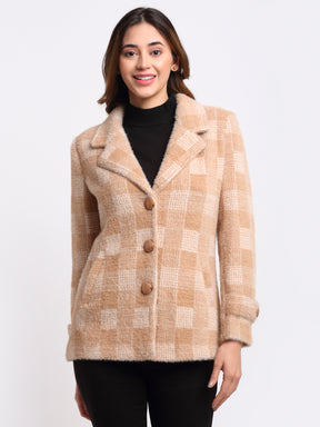 Women Khaki Notched
