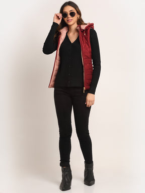 Polyester Solid Reversible Jacket