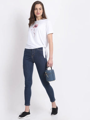 women-white-round-neck
