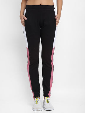 Women Black Solid Lower