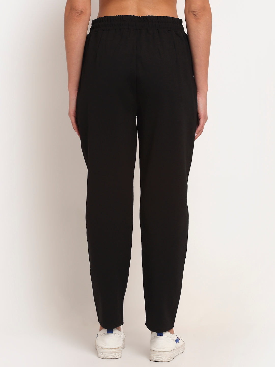 Women Black Regular Fit Sports Lower With Pockets - Global Republic