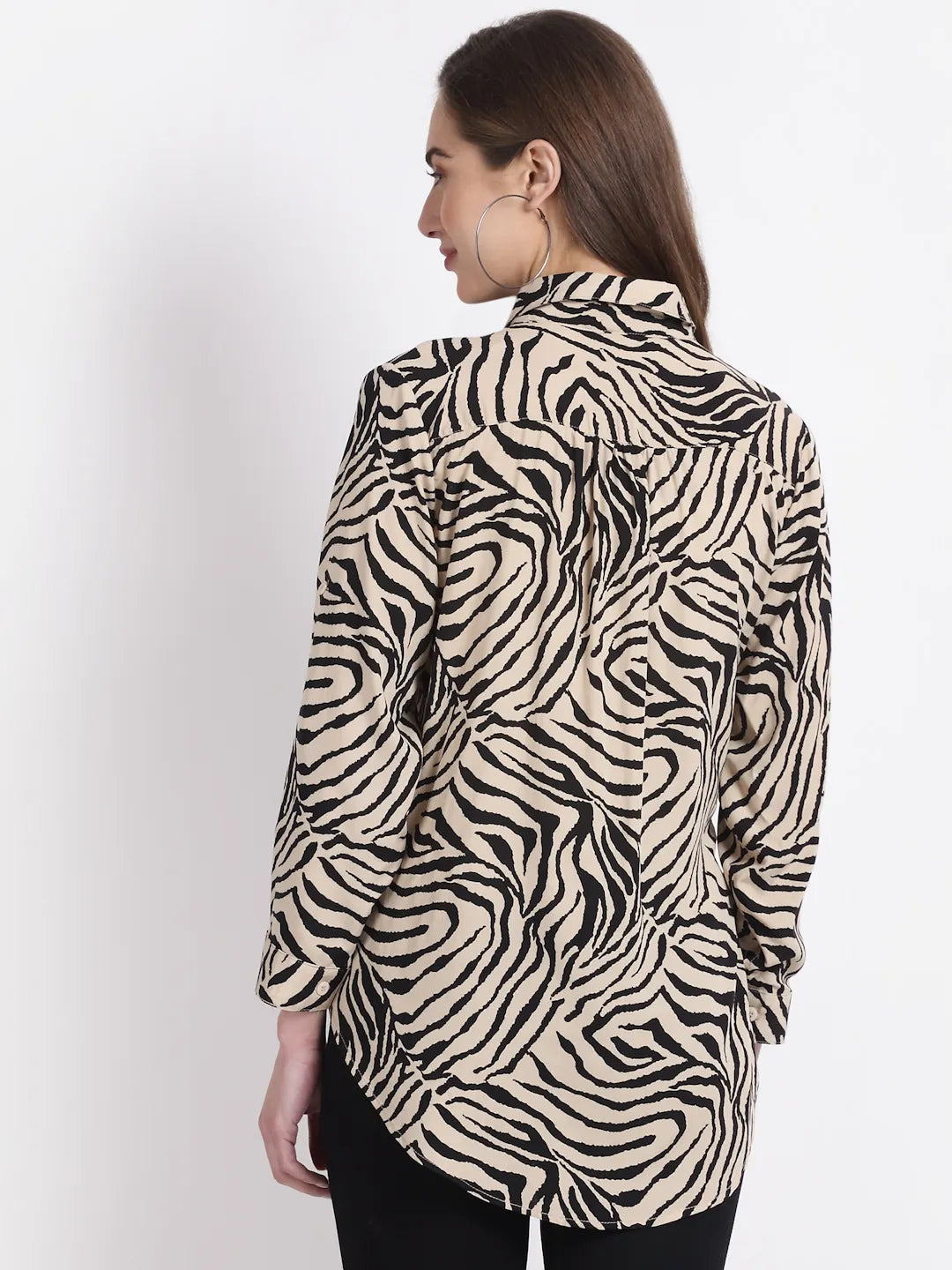 Women Zebra Printed Shirt - Global Republic