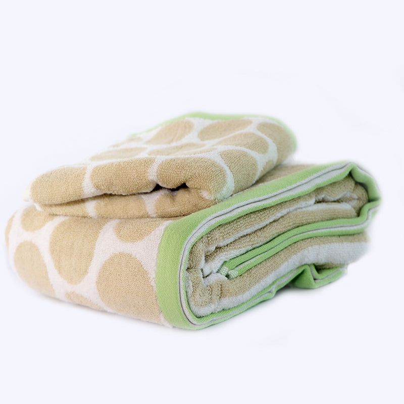 Beige Super Absorbent Solid Bath Towel