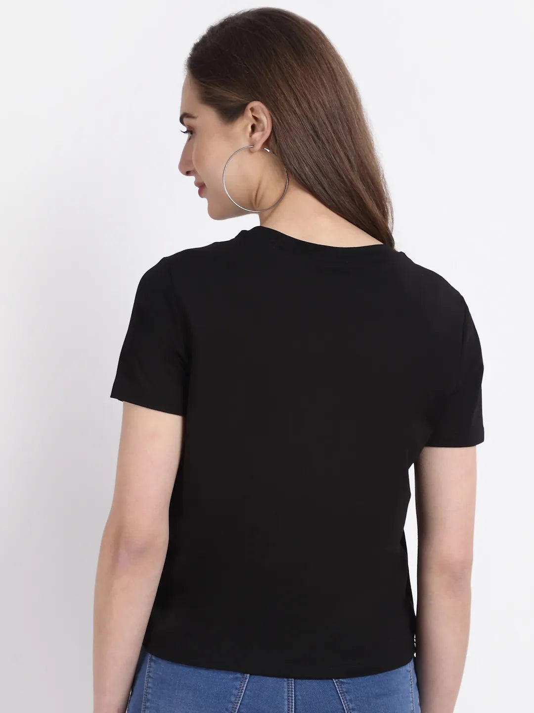 Black Hoisery Scraf Top