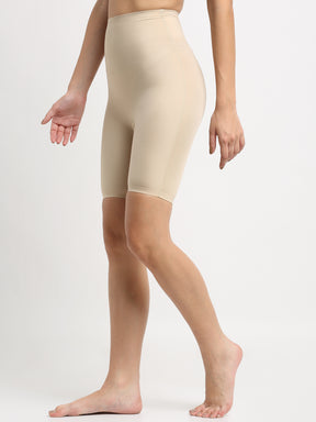 Women Beige Solid Waist Shaper
