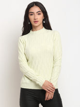 Off White High Neck Solid Skeevi