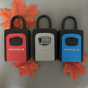 Weather-Proof Iron Key Safe with Combination Lock