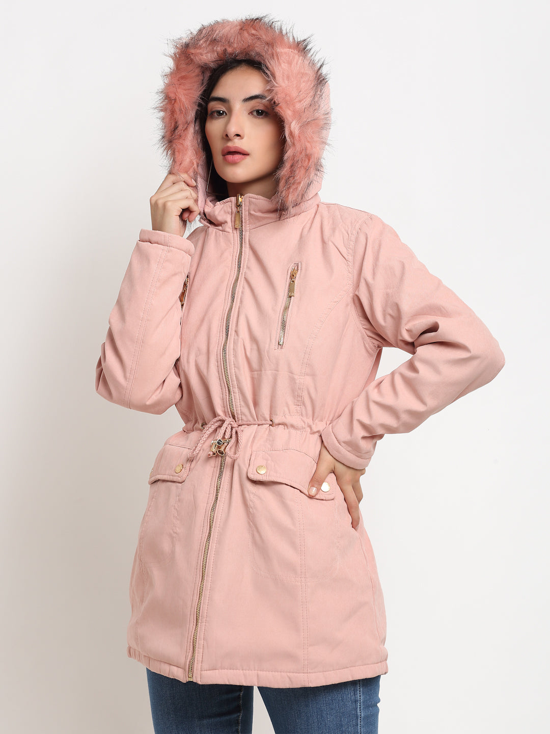  Solid Hood Reversible Jacket 