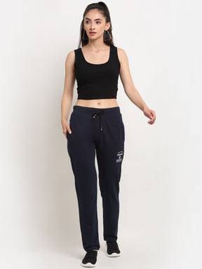 Women Navy Blue Sports Pants