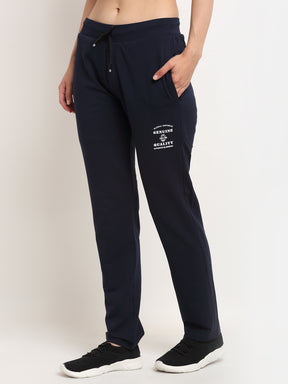 Women Navy Blue Sports Pants