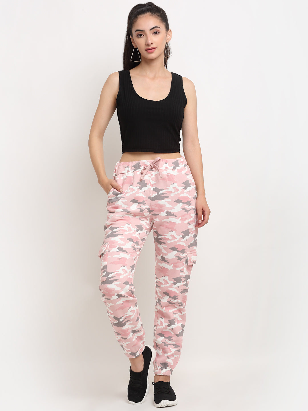 Pink Printed Hosiery Lower 