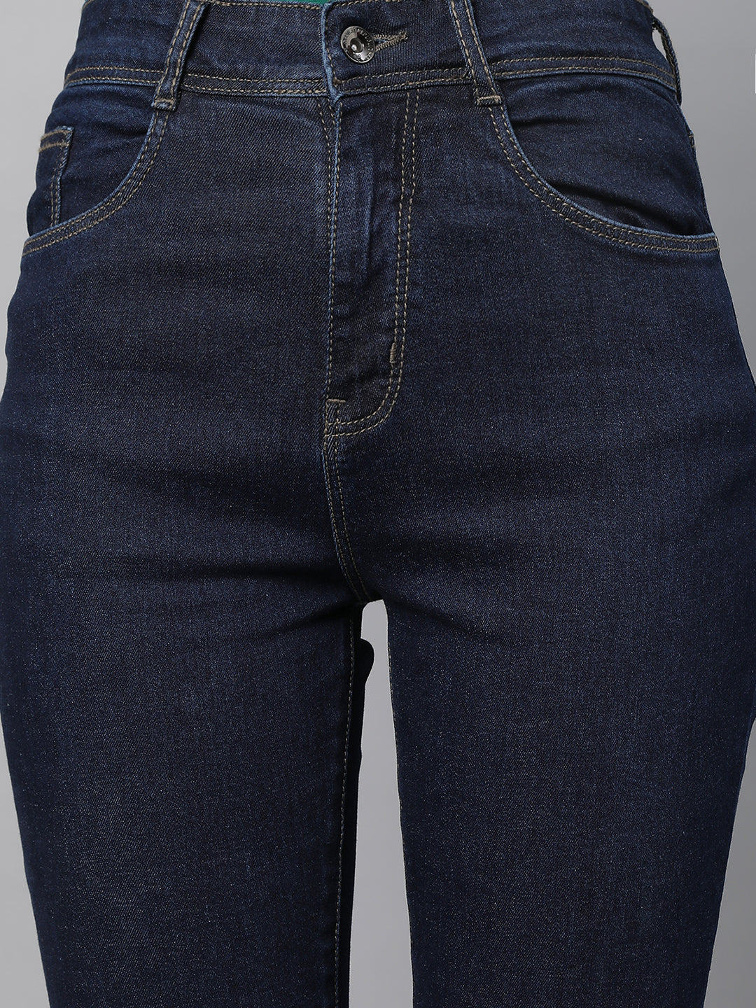 Women Raw Blue Bell-Bottom Ankle Length Jeans