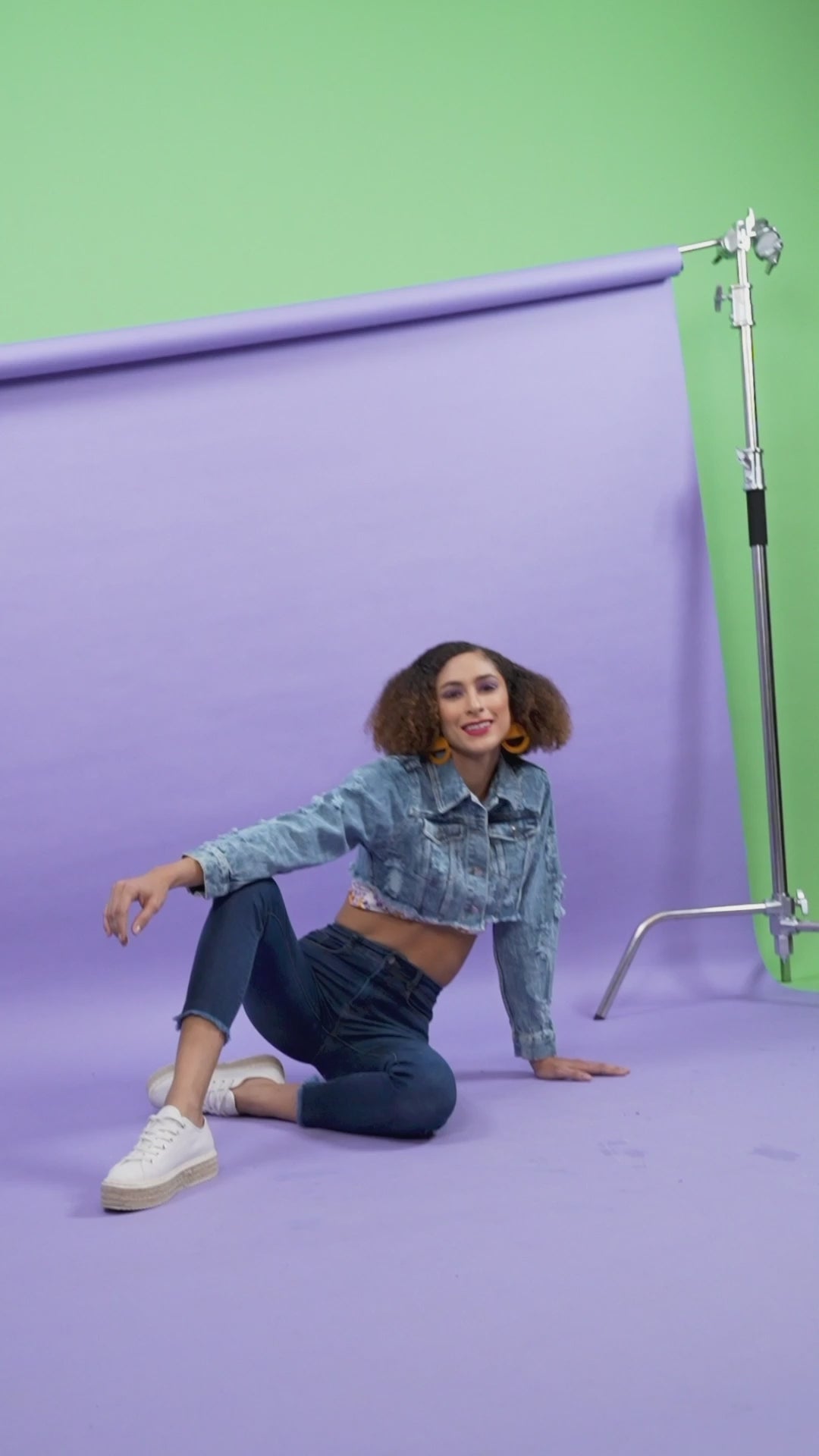  A Unique Women Blue Denim Regular Fit Casual Jacket 